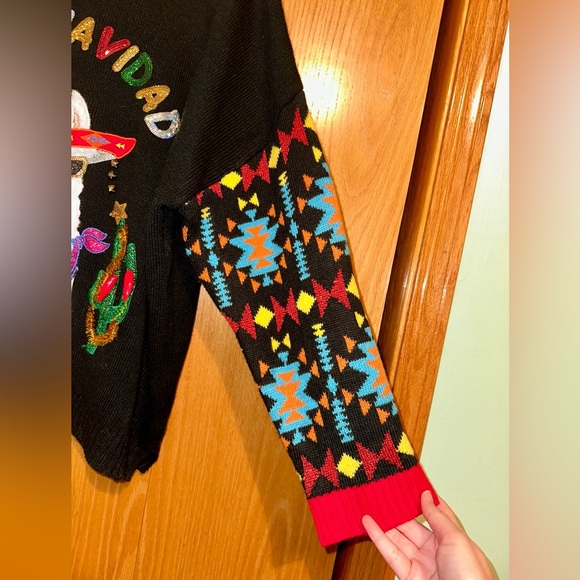 Holiday Time Feliz Navidad Llama Women’s Ugly Christmas Sweater 2X (20W-22W)SOLD - Picture 2 of 7